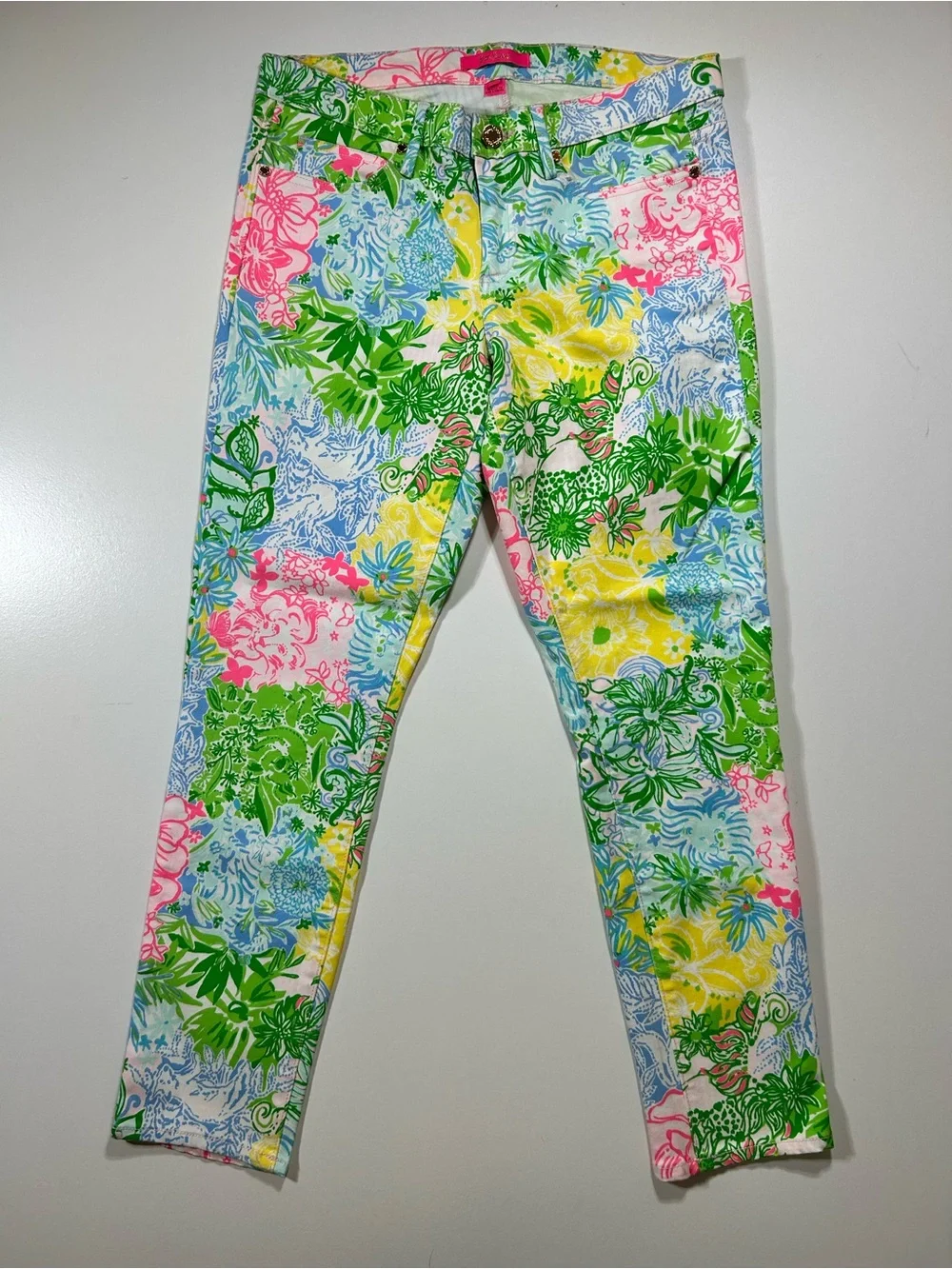 Women’s NWOT Lilly Pulitzer South Ocean Skinny pants vibrant colorful size 12